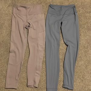 TWO athletic leggings